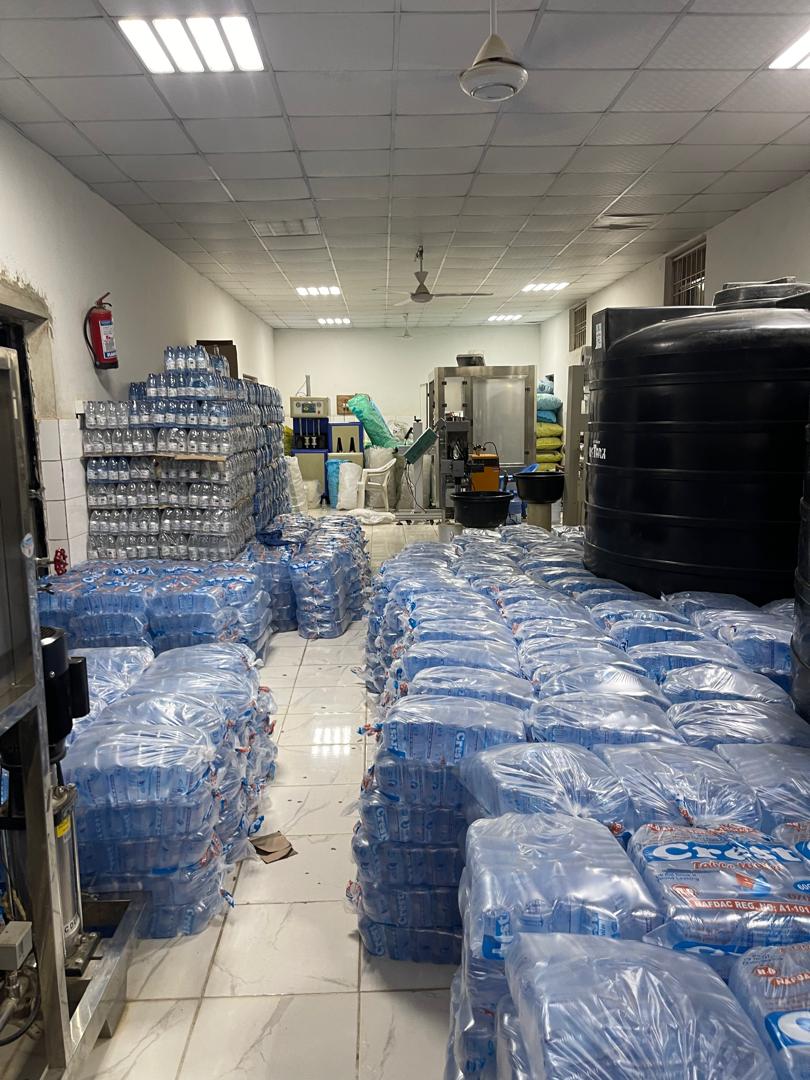 Crest Water finished products - Quality bottled water ready for delivery